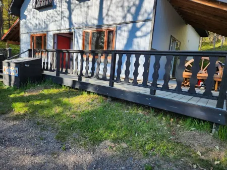 Peaceful Updated Ski Chalet across the street from Ski Brule Mountain -LEFT Side Отели в г. Айрон