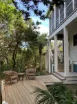 Visit Bald Head Island in March. Peaceful porches with stunning ocean view!