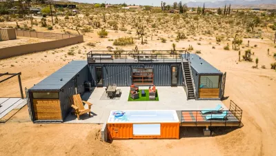 Unique one of a kind container home, Heated Pool, Mtn Views, Huge Outdoor Deck