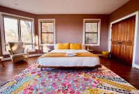 Amazing views at L’Oursière in Bear Lake Reserve, from the new  hot tub.