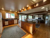 Beautiful lake home on the sandy south shores of Pelican Lake.