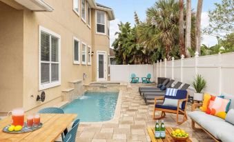 Sleeps 18! Pool, Hottub, Game Room, Blocks to Beach Vilano Villa by Avantstay