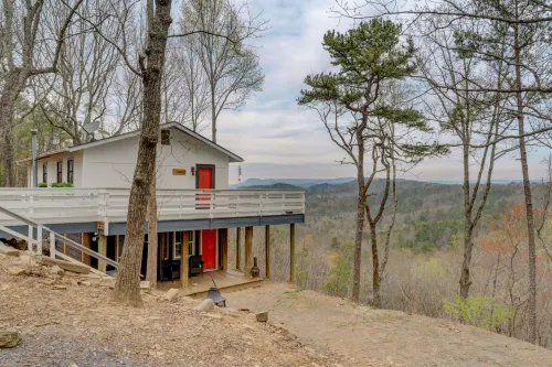 Elevated Wraparound Deck and Serene Nature Surroundings - Charming Cabin Retreat
