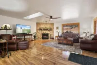 Spacious Deck and Game Room - Charming Mountain Hideaway