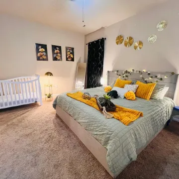 Spacious 4BR Home w Game Room Office Backyard