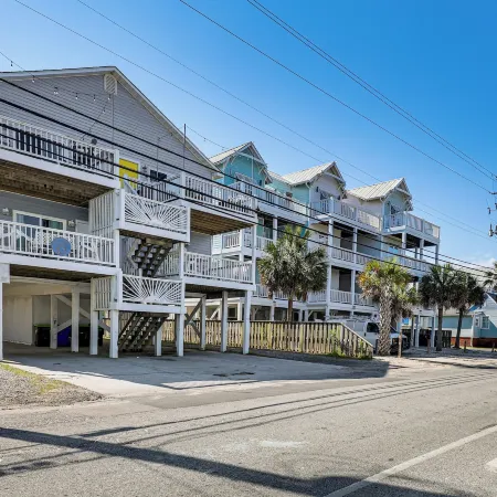 Carolina Beach Condo with Deck Steps to Shore!