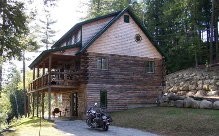 Cabin at Falls Romantic All Seasons Wonderland