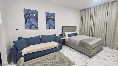 Chic studio with AC, fitness room, swimming pool, open sea in marvelous Al Hamra