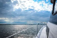 Boating vacation with the yacht Overtime in the Leipziger Neuseenland Hotels in Braunsbedra