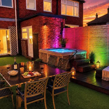 Family Modern 3 Bedroom Hot Tub House- Sleeps 6