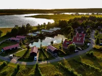 Campsite - Combined Tents with Kitchen and Bathroom Located Near a Pond - 2-Star