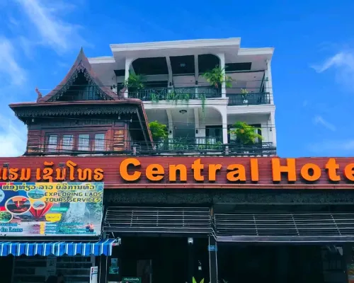 Central Hotel Vang Vieng Eksterior Photos