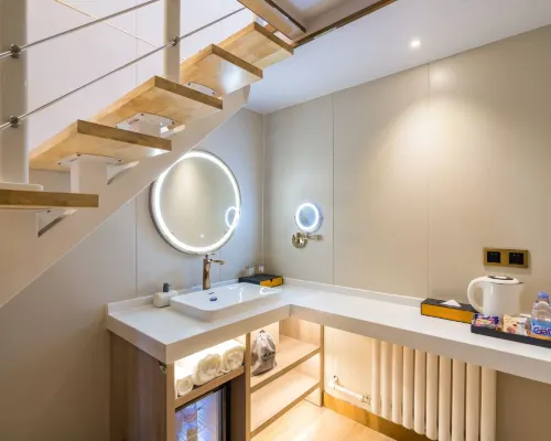 Dequan Luxury Hotel (Chaoyang Railway Station Shilipu Subway Station Branch) Zimmer Photos