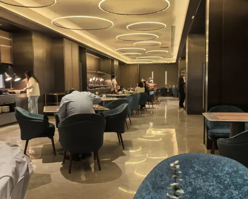 Crystal Hotel Yanji West Market Internet Famous Wall Restauranger Photos