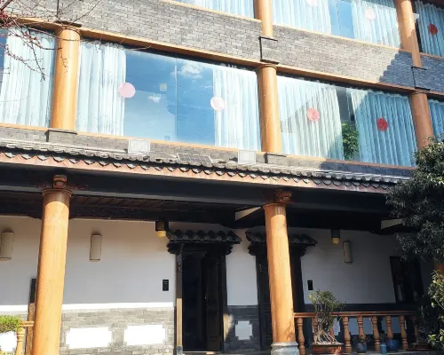 Zuixi  Mountain ViewTea and Coffee Courtyard Villa with Sunlight on the Snow Mountains Экстерьер Photos