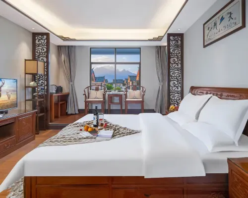 Zuixi  Mountain ViewTea and Coffee Courtyard Villa with Sunlight on the Snow Mountains Номера Photos