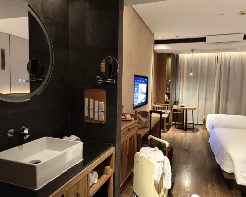Pinman Yun Hotel (Shawan Park Metro Station Branch), Changsha South High-speed Railway Station Zimmer Photos