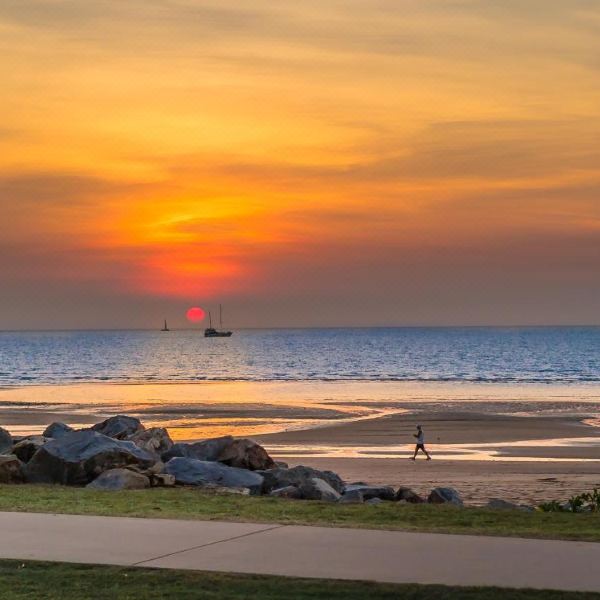 Sunset beach view near Darwin accommodation in the Northern Territory