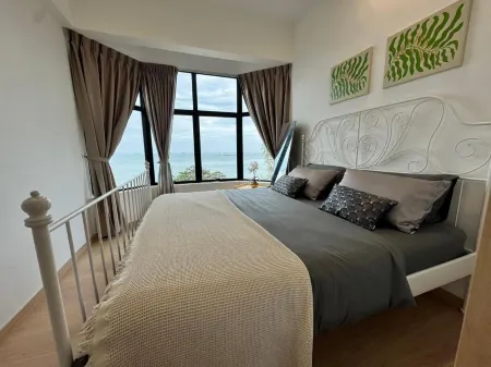 Seaview - Beachfront - 2Br Apartment - Corner Unit- Mutiara Melaka Beach Resort Pantai Puteri