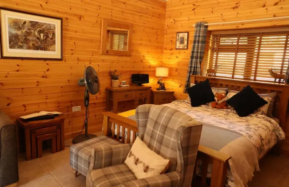 獾農場的獾的木頭農舍