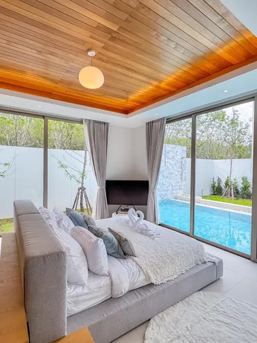 รูปภาพของวิลล่าสไตล์โมเดิร์น 3 ห้องนอน พร้อมสระว่ายน้ำ｜ใกล้ลากูน่า｜Lux Pride 4｜Warm Plus