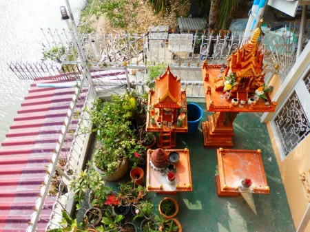 Green Riverside Homestay Отели рядом с достопримечательностью «Wat Worapho»