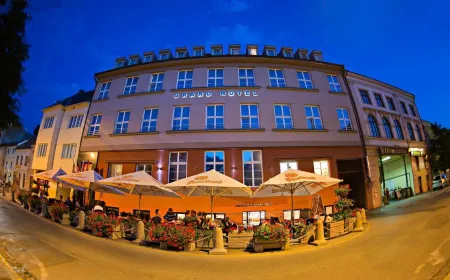 Grand Hotel Trenčin Отели в г. Тренчьянске Теплице