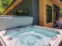 Modern Cabin w/ Hot Tub & Fire Pit in Fairview! Hotels in Broad River