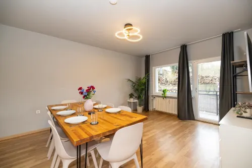 Apartment - balcony, parking space - parking