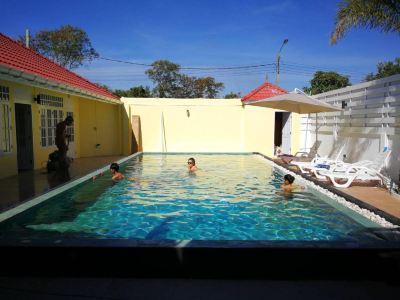 Outdoor Swimming Pool Barefeet Naturist Resort Photo
