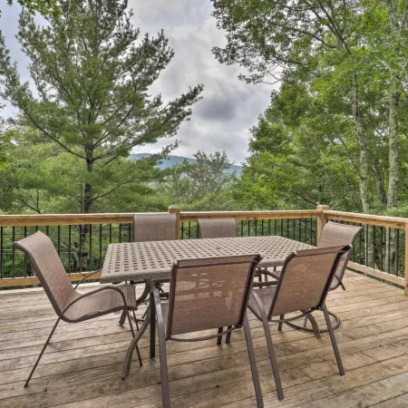 2 Mi to Skiing! Wooded Beech Mtn Retreat w/ Decks