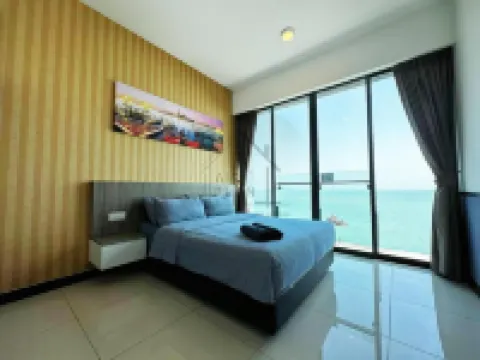PD D'Wharf Duplex 3BR - Full Seaview (Up To 12 Pax)