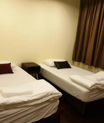 ห้องเตียงแฝด พร้อมห้องน้ำส่วนตัว