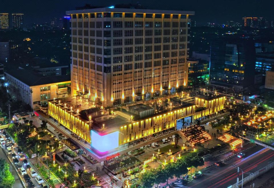 [자카르타 시내 중심부 전경]