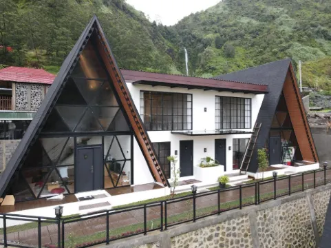 The Sikarim Waterfall View