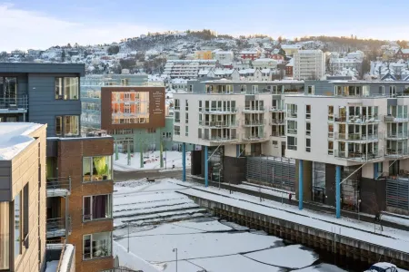 BJØRVIKA Apartments, Solsiden Area, Trondheim City Center Отели рядом с достопримечательностью «Норвежский университет естественных и технических наук»