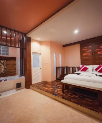 ห้องดีลักซ์สวีทพร้อมอ่างสปา