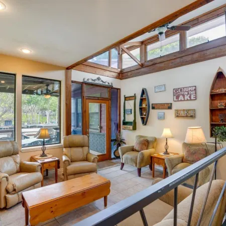 Deck & Gas Grill: Riverfront Mcqueeney Duplex