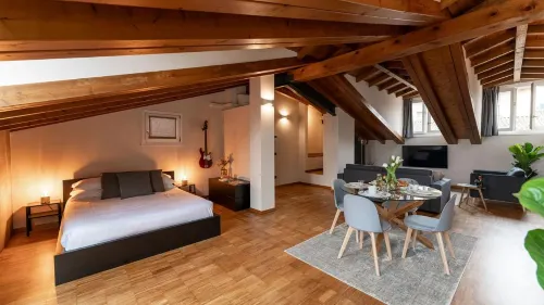 Magic Place Bergamo - Relax Apartment with Terrace - City Center - 3 Yıldız