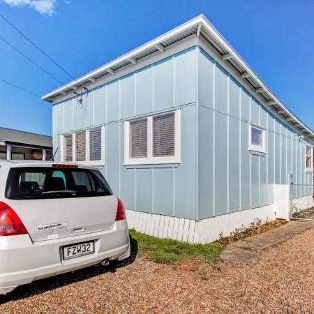 The Little Blue Bach in Oneroa Village by Waiheke Unlimited