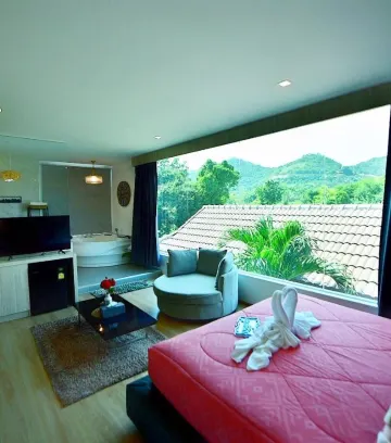 ห้องดีลักซ์สวีทพร้อมอ่างสปา