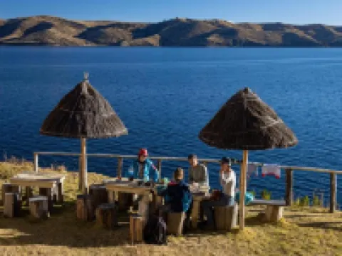 Luna del Titikaka Lodge Isla de la Luna Bolivia Montaña Inka マンコ・カパクのホテル