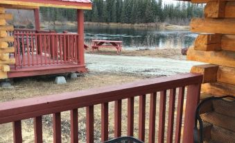 Alaska Log Cabins on the Pond