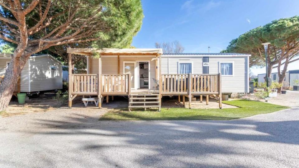 MOBILHOME SOLEIA MAR ESTANG SIBLU VILLAGE - Front de mer Accès plage privé CLIM 2SDB Canet