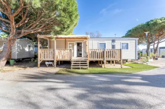 MOBILHOME SOLEIA MAR ESTANG SIBLU VILLAGE  - Front de mer Accès plage privé CLIM 2SDB Canet