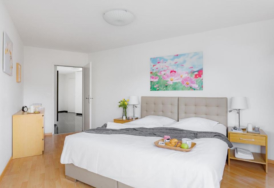 아파트먼트 스위스 스타 취리히 오리콘의 깔끔한 내부 주방 공간 사진