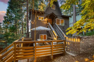 2 Decks w Lake Glimpse Views Modern Luxe Cabin A-Frame Retreat by AvantStay