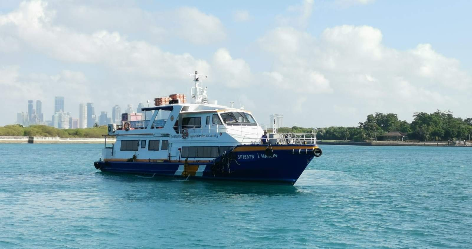 biglietto per la barca di andata e ritorno per l'isola di Singapore [Marina South Pier - Isola di St. John - Isola di Kusu]