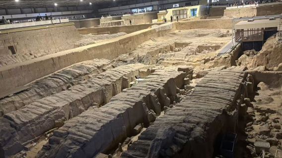 Lawatan sehari ke Muzium Makam Qin Shi Huangdi Xi'an (Tentera Terracotta)/pemandu pelancong berbahasa Inggeris/belajar membuat mi/pilihan tontonan