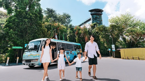 Excursión en bus turístico por la isla de Sentosa en Singapur